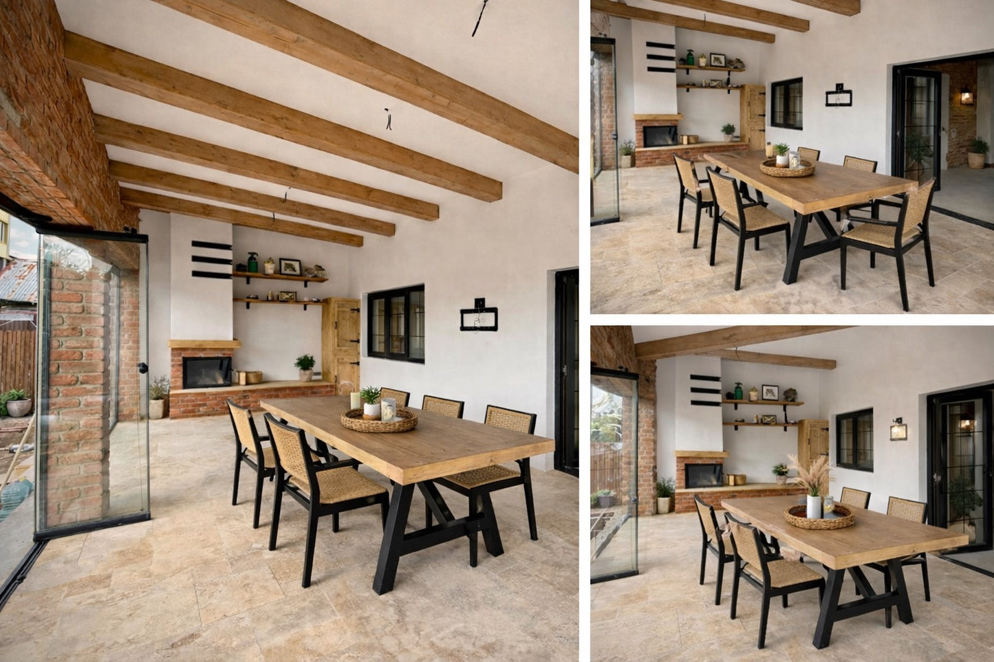 O masa cu blat din pin