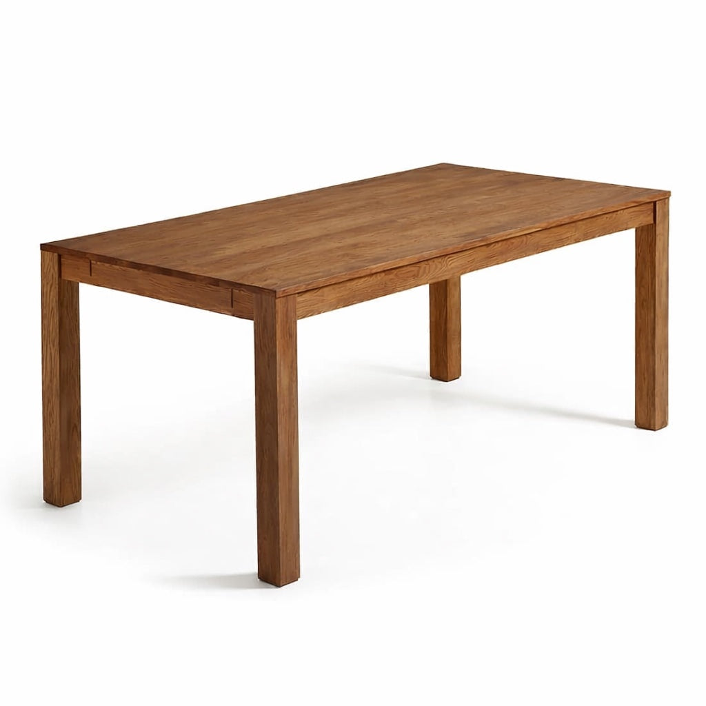 Masa dining extensibila maro din lemn stejar  75x180(260) cm-Outlet