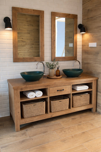 Dulap Baie Edina in stil rustic, lemn masiv