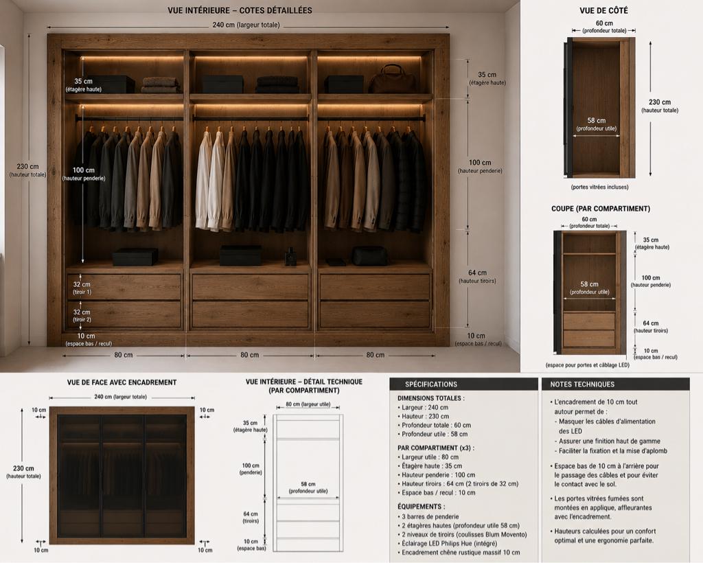 Custom Wardrobe & Fold-Down Bed-advance payment