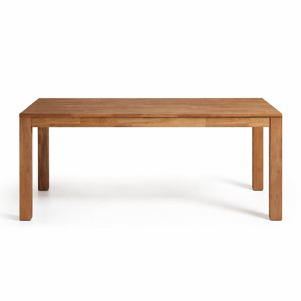 Masa dining extensibila maro din lemn stejar  75x180(260) cm-Outlet