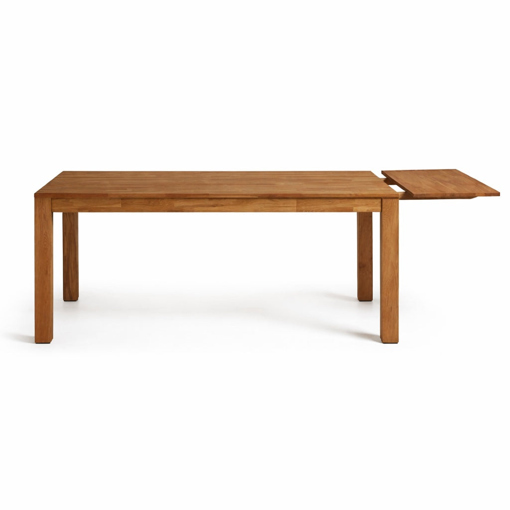 Masa dining extensibila maro din lemn stejar  75x180(260) cm-Outlet