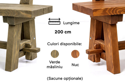 Set mobila de gradina cu banci