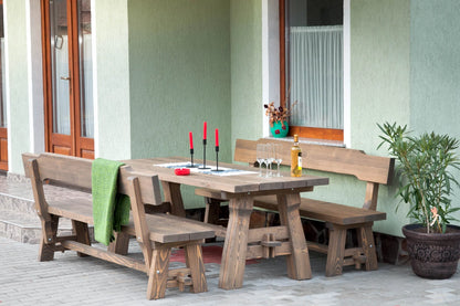 Set mobila de gradina cu banci