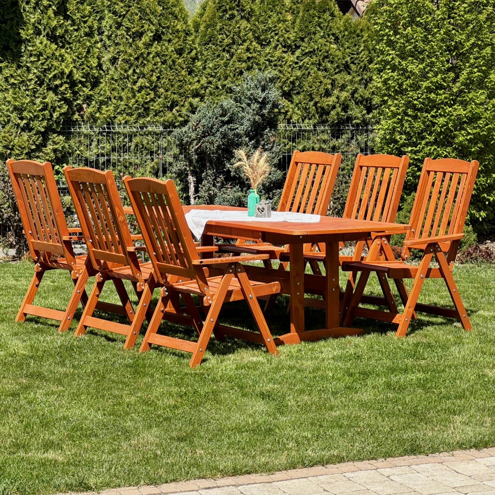 Set mobilier gradina pliabil si extensibil Bonaza
