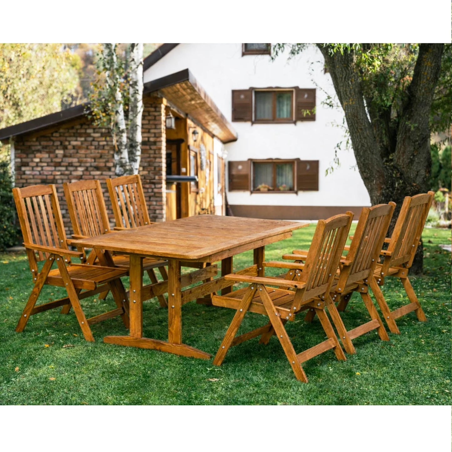 Set mobilier gradina pliabil si extensibil Bonaza