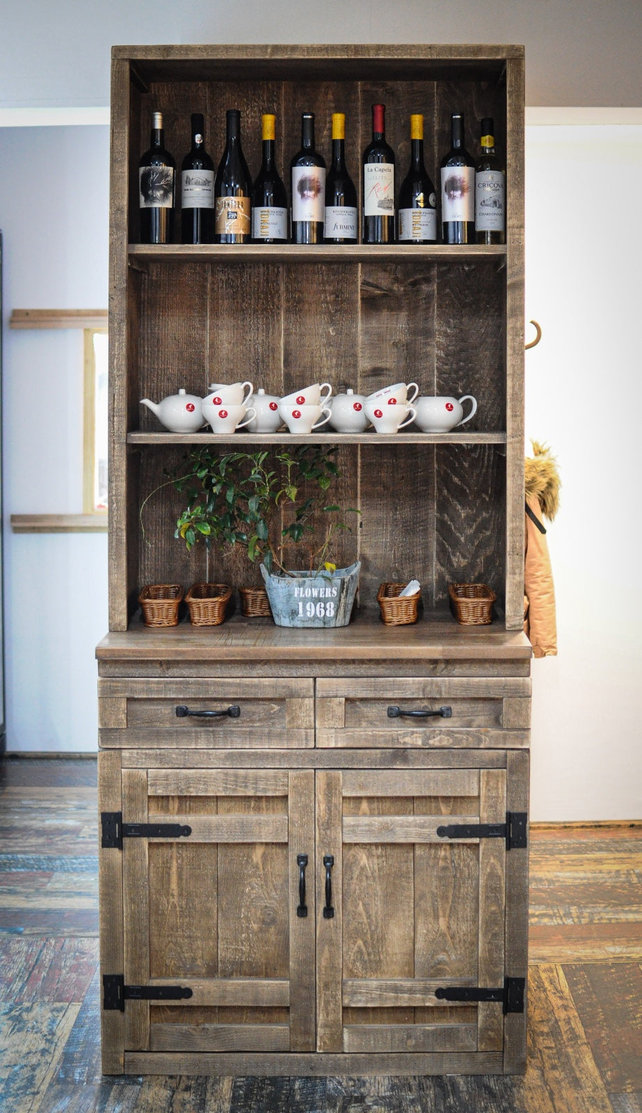Un bufet rustic
