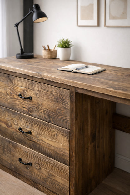 O comoda rustica in camera