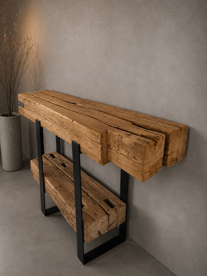 O consola din pin stil rustic