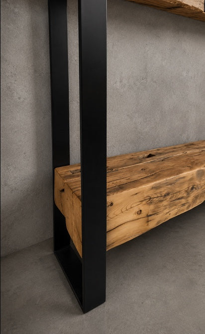 O consola din pin stil rustic