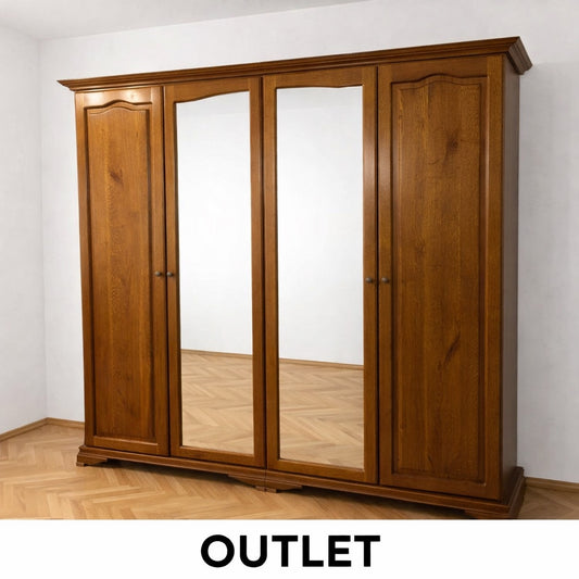 Dulap Haine cu 4 usi,stejar cu oglinda 