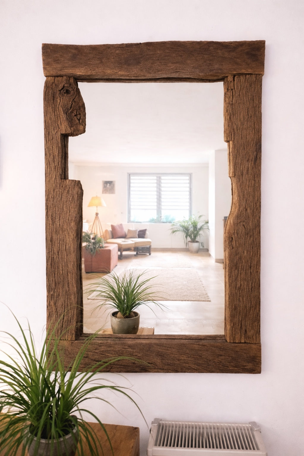 Oglinda din lemn vechi stejar