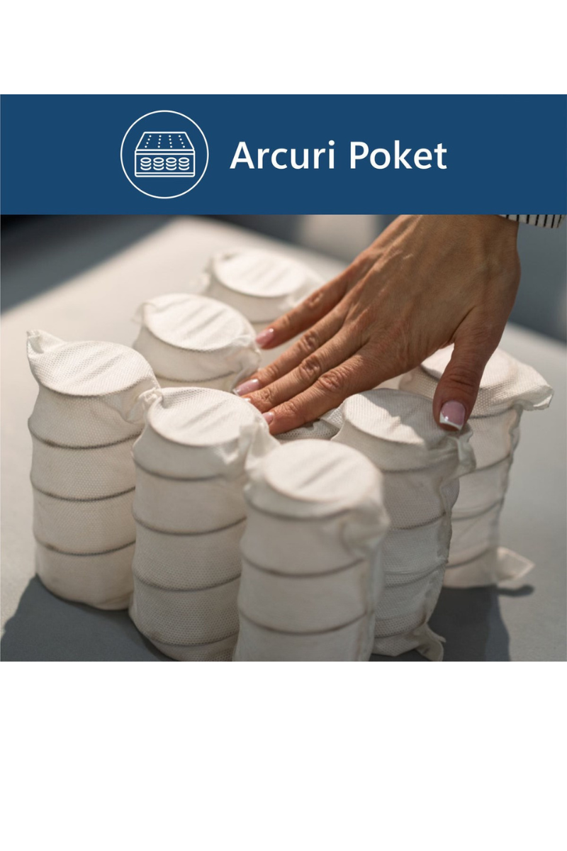 O saltea albă pentru dormior cu arcuri