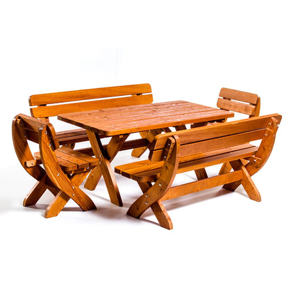 Set masa cu banci pentru gradina